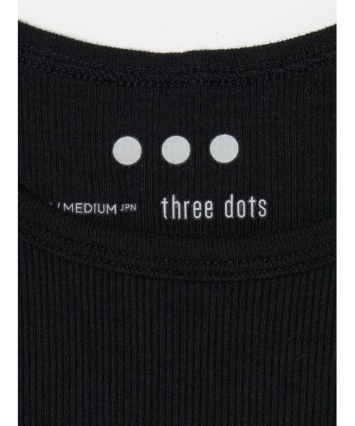 three dots / スリードッツ タンクトップ | Cotton rib 2×1 tank | 詳細4