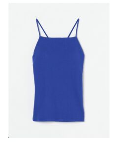 three dots / スリードッツ タンクトップ | Cotton rib bra camisole