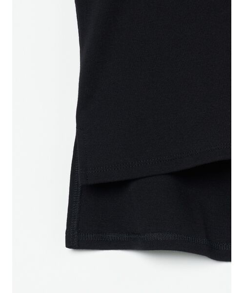 three dots / スリードッツ Tシャツ | Organic cotton knit cropped alex | 詳細4