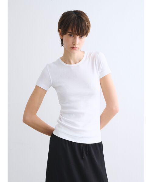 three dots / スリードッツ Tシャツ | Organic cotton knit s/s alex | 詳細6