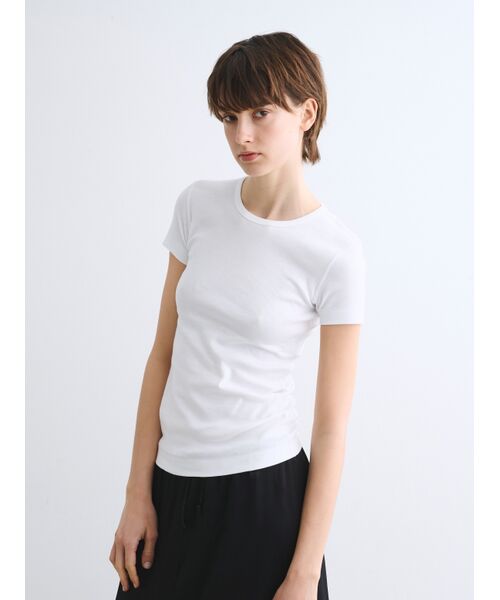 three dots / スリードッツ Tシャツ | Organic cotton knit s/s alex | 詳細7