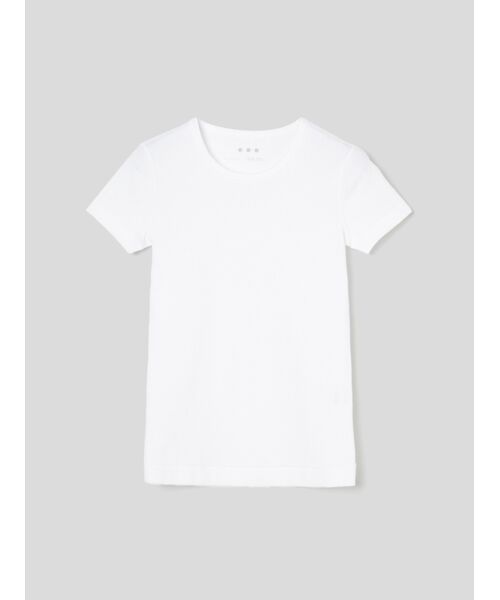 three dots / スリードッツ Tシャツ | Organic cotton knit s/s alex（white）