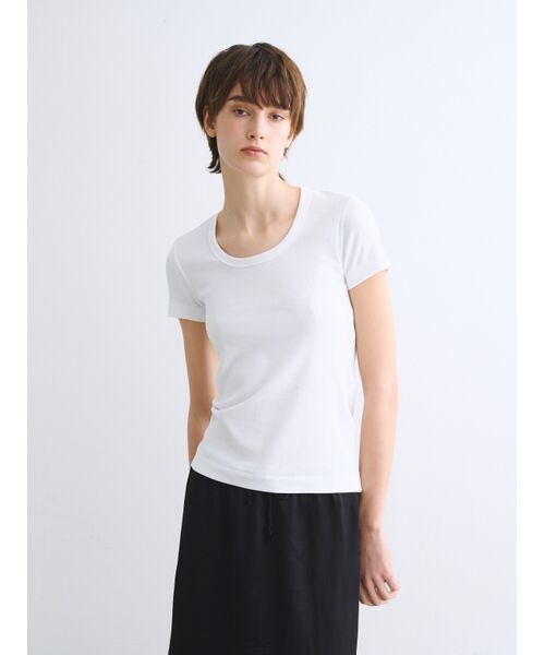 three dots / スリードッツ Tシャツ | Organic cotton knit s/s jessica | 詳細7