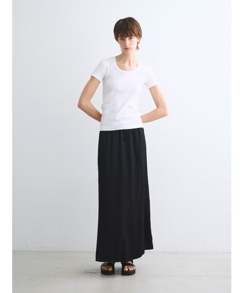 three dots / スリードッツ Tシャツ | Organic cotton knit s/s jessica | 詳細8