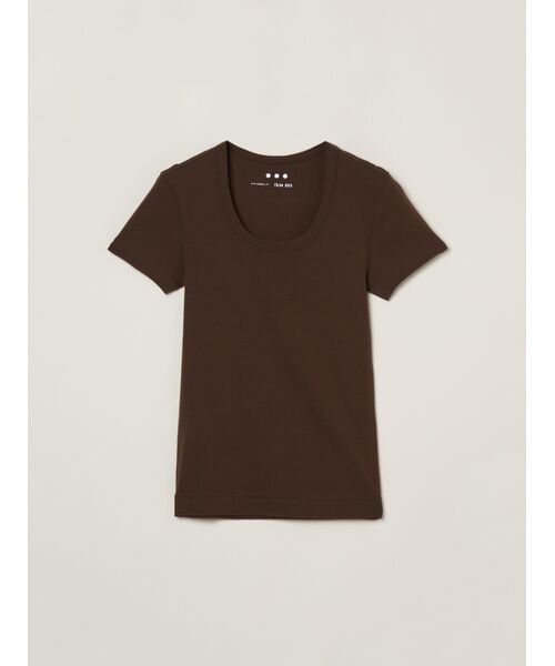 Organic cotton knit s/s jessica （Tシャツ）｜three dots