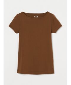 three dots / スリードッツ Tシャツ | Organic cotton Knit s/s ginger