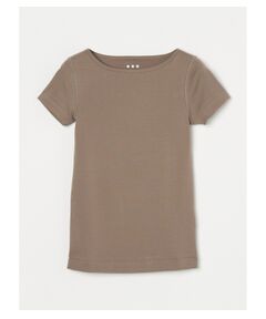 three dots / スリードッツ Tシャツ | Organic cotton Knit s/s ginger