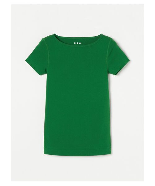 three dots / スリードッツ Tシャツ | Organic cotton Knit s/s ginger（club green）