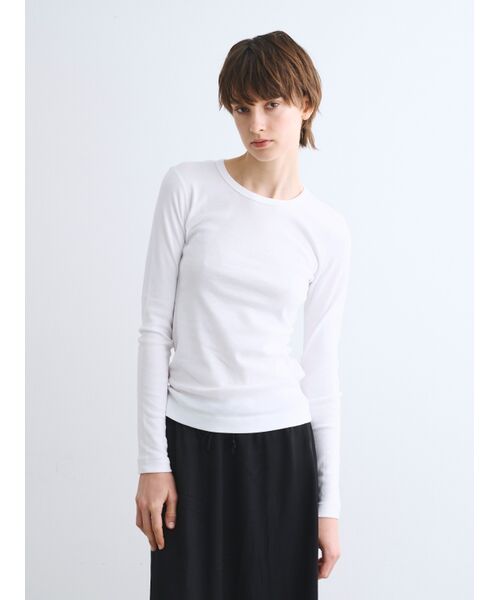 three dots / スリードッツ Tシャツ | Organic cotton knits l/s alex | 詳細6