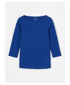 three dots / スリードッツ Tシャツ | Organic cotton knit 3/4 british T ginger