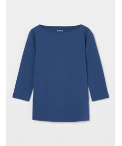 three dots / スリードッツ Tシャツ | Organic cotton knit 3/4 british T ginger