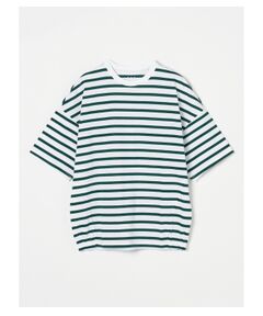 three dots / スリードッツ Tシャツ | Unisex basque border crew neck