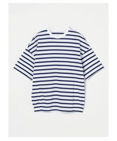 three dots / スリードッツ Tシャツ | Unisex basque border crew neck