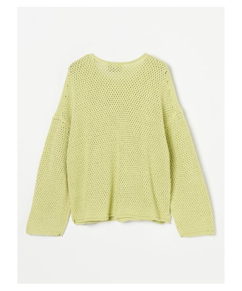 three dots / スリードッツ その他トップス | Basket mesh wide sleeve crew neck | 詳細1