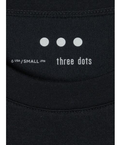 three dots / スリードッツ Tシャツ | Smile cotton l/s loose tee | 詳細5