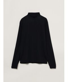 Men's brushed rib l/s mock neck