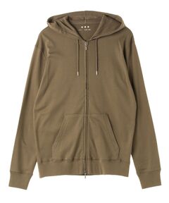 Men's brushed rib double hoody