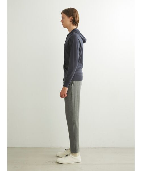 three dots / スリードッツ パーカー | Men's brushed rib double hoody | 詳細10