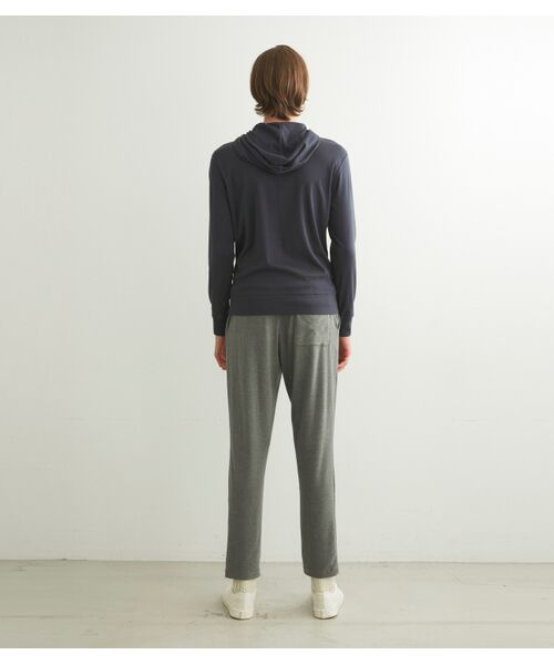 three dots / スリードッツ パーカー | Men's brushed rib double hoody | 詳細4
