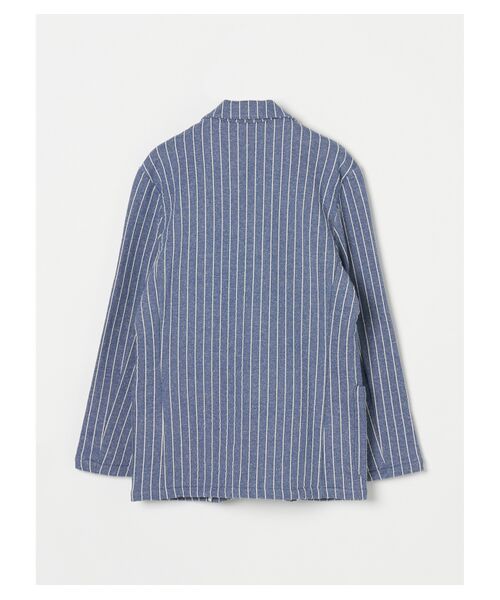 three dots / スリードッツ テーラードジャケット | Men's fleece stripe jacket | 詳細1