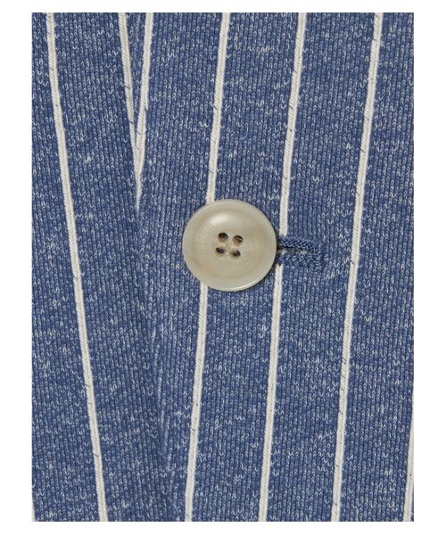 three dots / スリードッツ テーラードジャケット | Men's fleece stripe jacket | 詳細5