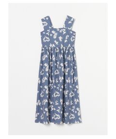 three dots / スリードッツ ドレス | Grey camo dress