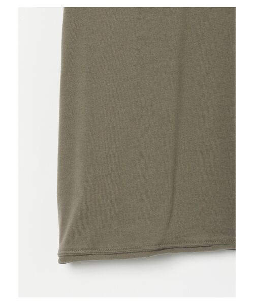 three dots / スリードッツ Tシャツ | Men's light sanded cashmere touch roll v neck T | 詳細4