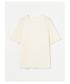 Men's light sanded cashmere touch roll crew neck T