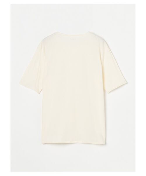 three dots / スリードッツ Tシャツ | Men's light sanded cashmere touch roll crew neck T | 詳細1