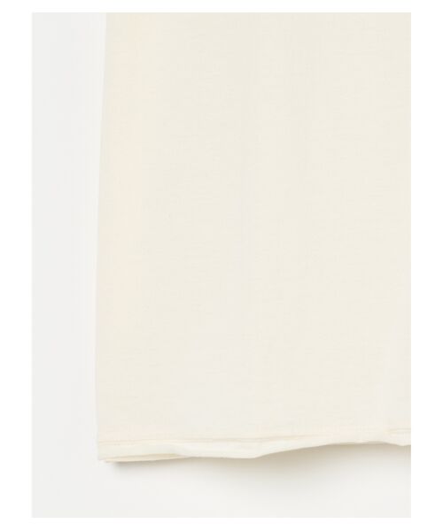 three dots / スリードッツ Tシャツ | Men's light sanded cashmere touch roll crew neck T | 詳細4