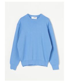 Men's 14G smooth cotton crewneck