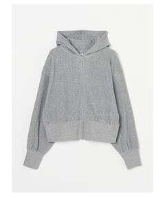 Smile cotton mini pile hoody