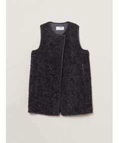 three dots / スリードッツ その他アウター | 【Lea】Poodle boa long vest