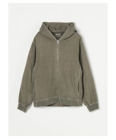 Unisex real vintage smooth zip hoody