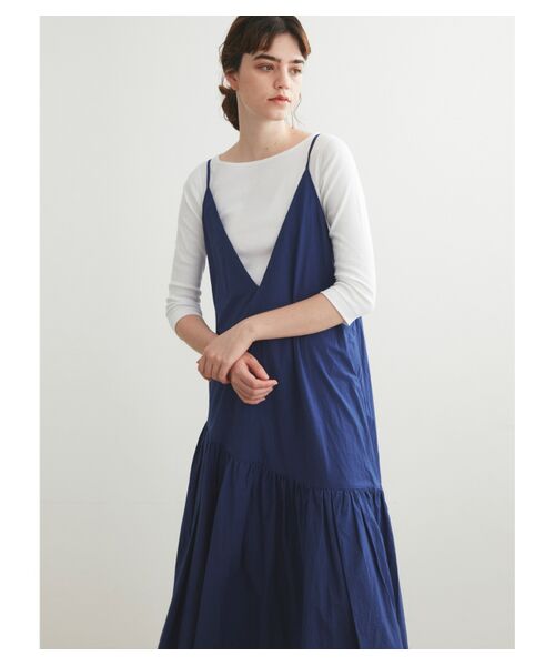 three dots / スリードッツ ドレス | Typewriter cami dress | 詳細9