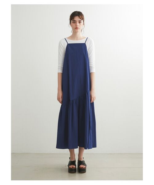 three dots / スリードッツ ドレス | Typewriter cami dress | 詳細1