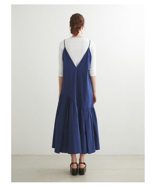 three dots / スリードッツ ドレス | Typewriter cami dress | 詳細3