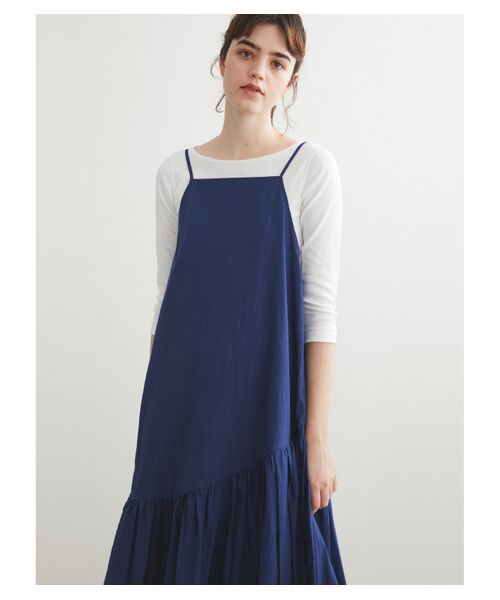 three dots / スリードッツ ドレス | Typewriter cami dress | 詳細6
