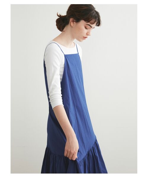 three dots / スリードッツ ドレス | Typewriter cami dress | 詳細7