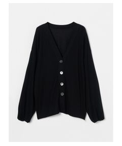 【Naoko Okusa x three dots】Brushed sweater volume sleeve 2way cardy