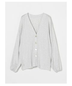 【Naoko Okusa x three dots】Brushed sweater volume sleeve 2way cardy