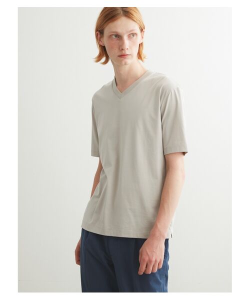 three dots / スリードッツ Tシャツ | Men's premium suvin jersey v-neck | 詳細6