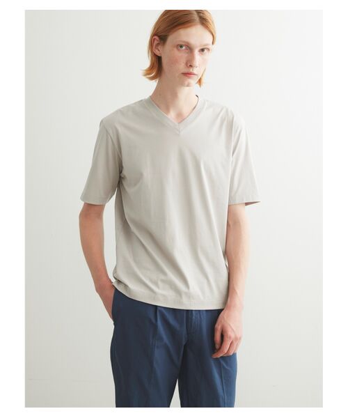 three dots / スリードッツ Tシャツ | Men's premium suvin jersey v-neck | 詳細7