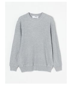 Men's 14G waffle l/s crew neck