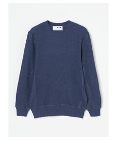 Men's 14G waffle l/s crew neck