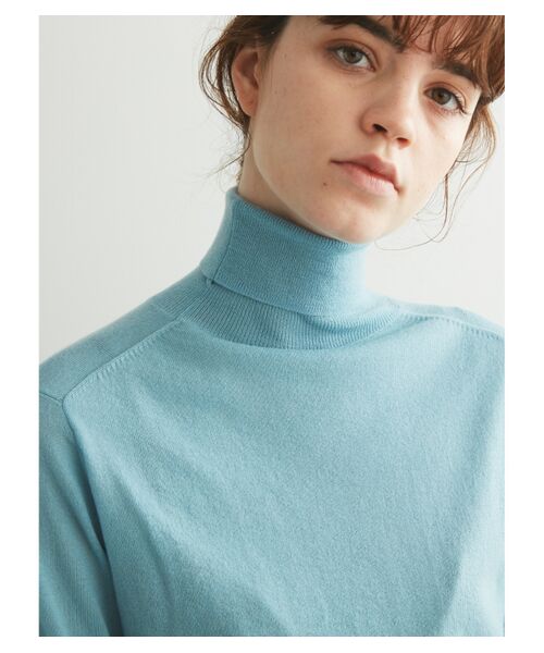 three dots / スリードッツ ニット・セーター | Super fine merino l/s turtleneck | 詳細7