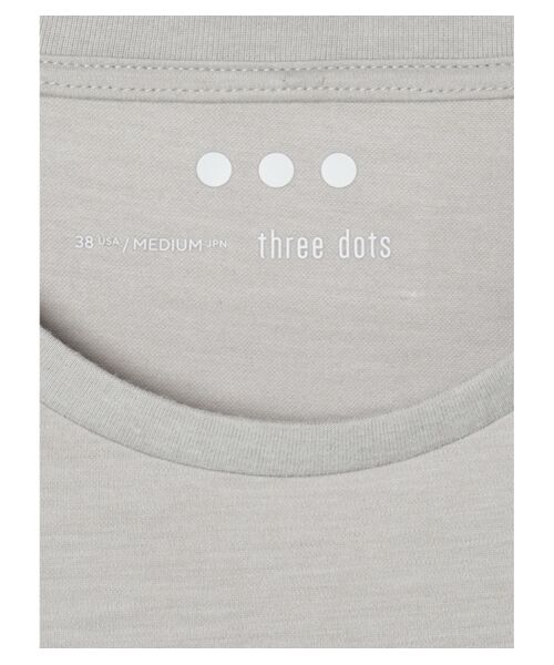 three dots / スリードッツ Tシャツ | Men's powdery cotton s/s crew T | 詳細5