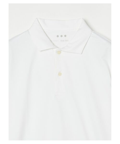 three dots / スリードッツ ポロシャツ | Men's powdery cotton s/s polo | 詳細2