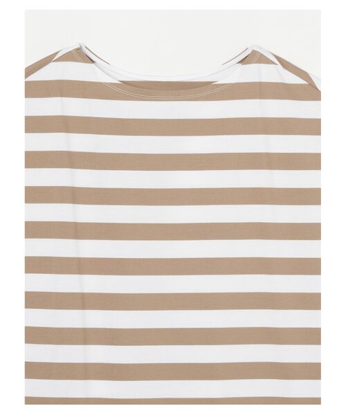 three dots / スリードッツ Tシャツ | Big stripe french sleeve tee | 詳細2