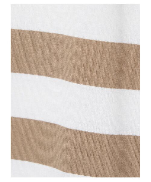 three dots / スリードッツ Tシャツ | Big stripe french sleeve tee | 詳細5